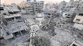 ویرانیهای گسترده در غزه