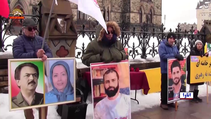 تظاهرات ایرانیان آزاده، ادای احترام به قهرمانان شورشگر محمد قبادلو و فرهاد سلیمی