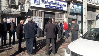قائمشهر- تجمع اعتراضی بازنشستگان فولاد در مازندران -۱۷ دی