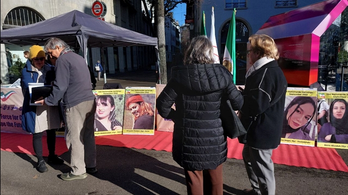 زوریخ - گردهمایی ایرانیان آزاده در روز جهانی منع خشونت علیه زنان - ۵آذر