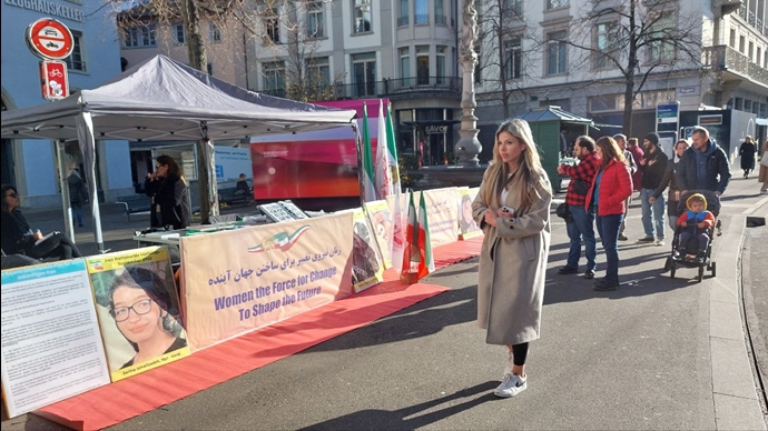 زوریخ - گردهمایی ایرانیان آزاده در روز جهانی منع خشونت علیه زنان - ۵آذر