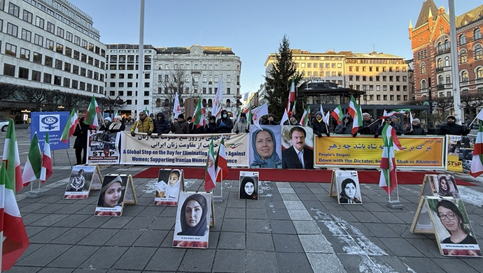 استکهلم - تظاهرات ایرانیان آزاده به‌مناسبت روز جهانی خشونت علیه زنان - ۳آذرماه ۱۴۰۳