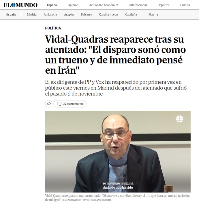 روزنامهٔ اسپانیایی ال موندو – ۴اسفند۱۴۰۲