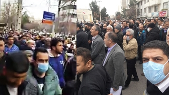 قزوین ـ تجمع اعتراضی سرمایه‌گذاران غارت شده ریحان تاک در مقابل دادگستری - ۲۶بهمن ۱۴۰۲