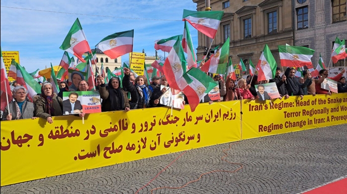 تظاهرات ایرانیان آزاده در مونیخ - ۲۷بهمن ۱۴۰۲
