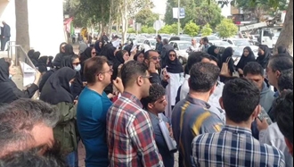 بوشهر - تجمع اعتراضی پرستاران استان بوشهر در مقابل استانداری رژیم - ۲۸بهمن۲