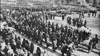 رژه میلیشیای مجاهد خلق - عکس از آرشیو