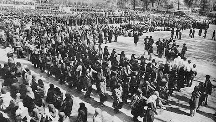 رژه میلیشیای مجاهد خلق - عکس از آرشیو
