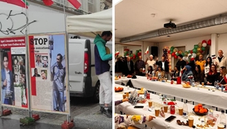 کپنهاگ - برگزاری مراسم جشن نوروز توسط ایرانیان آزاده / پاریس - برگزاری میز کتاب و نمایش تصاویر شهیدان