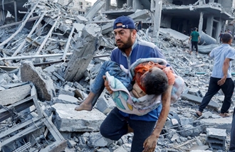 بمباران کودکان و مردم بیگناه در غزه