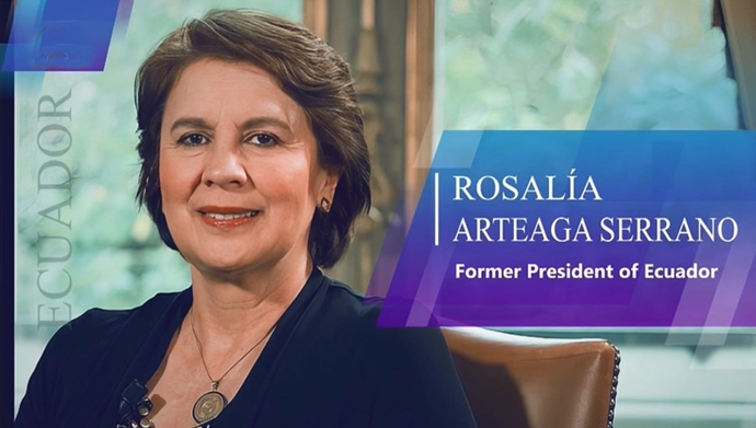 دکتر روزالیا آرتئاگا سرانو –معاون و رئیس‌جمهور اکوادور (۱۹۹۷) 