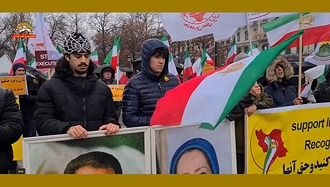 اسلو تظاهرات حامیان مقاومت در حمایت از قیام مردم ایران و در اعتراض به اعدامهای فزاینده