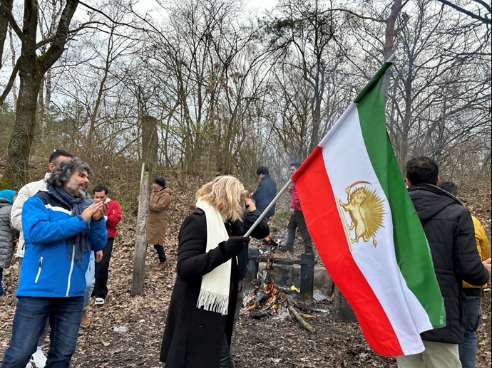 سوئیس - برگزاری جشن ملی چهارشبه‌سوری توسط ایرانیان آزاد