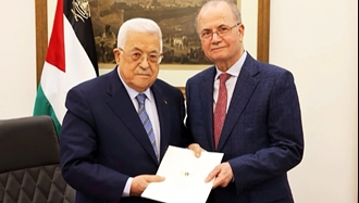 دکتر محمد مصطفی و محمود عباس رئیس دولت فلسطین  