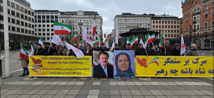 استکهلم - تظاهرات ایرانیان آزاده در همبستگی با قیام سراسری و حمایت از کانون‌های شورشی - اول اردیبهشت