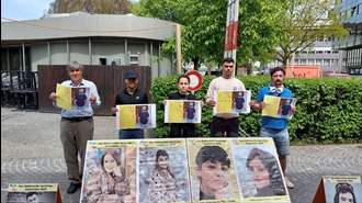 آرائو. سوئیس - میز کتاب ایرانیان آزاده علیه اعدامهای جنایتکارانه خامنه‌ای - ۱۱اردیبهشت