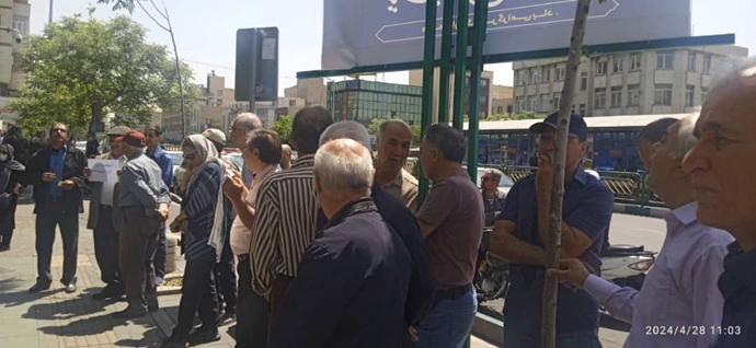 تهران - تجمع اعتراضی بازنشستگان