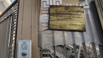 تصویری از ساختمان تخریب شده کنسول رژیم ایران بر اثر حمله هوایی اسرائیل