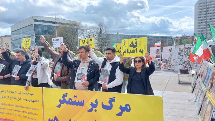 تظاهرات ایرانیان آزاده در ژنو - ۱۶فروردین