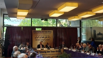 کنفرانس «راه‌حل بحران ایران حمایت از آلترناتیو دموکراتیک» در برلین با حضور و سخنرانی پروفسور آلخو ویدال کوادراس + گ