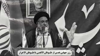 آخوند حسینی امام جمعه خامنه‌ای در یاسوج 