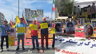 تظاهرات و برگزاری میز کتاب ایرانیان آزاده در گرامیداشت روز جهان کارگر -۱۲ اردیبهشت ۱۴۰۳