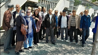 تجمع اعتراضی بازنشستگان در تهران