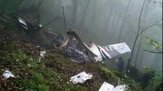 تصویری از سقوط هلیکوپتر رئیسی جلاد