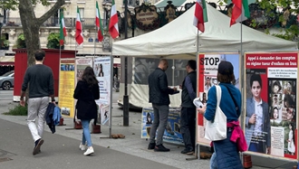 پاریس - برگزاری میز کتاب و نمایش تصاویر شهیدان - ۱۸اردیبهشت
