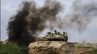 حمله تانکهای اسراییل به غزه