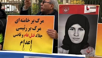 نیویورک - تظاهرات ایرانیان آزاده با پلاکارد رئیسی جلاد قتل‌عام و قاضی اعدام - آرشیو