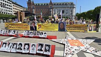 استکهلم - تظاهرات ایرانیان آزاده در همبستگی با قیام سراسری - ۵خرداد