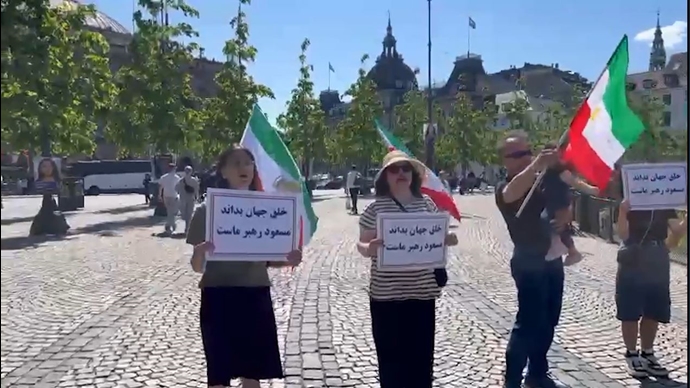 کپنهاگ - تظاهرات ایرانیان آزاده در همبستگی با قیام سراسری - ۲۹اردیبهشت