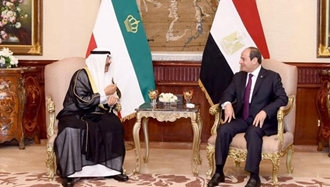 رئیس‌جمهور مصر و امیر کویت