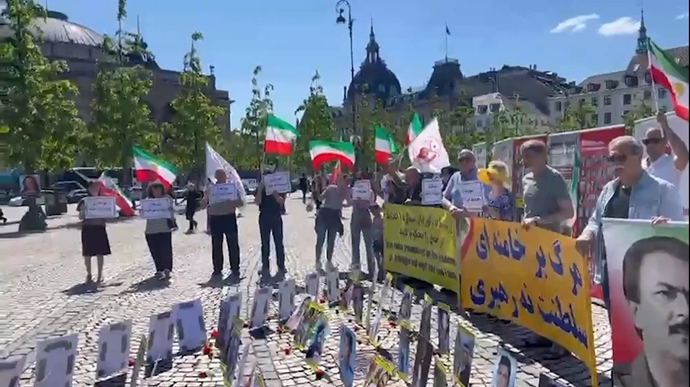 کپنهاگ - تظاهرات ایرانیان آزاده در همبستگی با قیام سراسری - ۲۹اردیبهشت