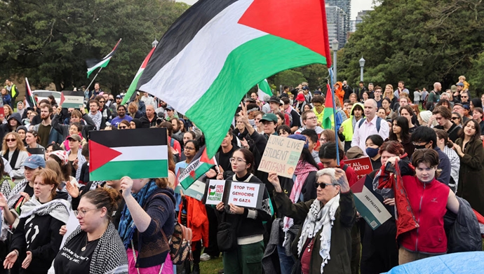 تظاهرات دانشجویان در حمایت از فلسطین در کشورهای خارجی