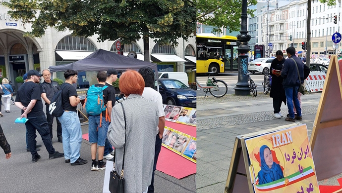 آماده‌سازی تظاهرات بزرگ برلین و برگزاری میز کتاب در زوریخ توسط ایرانیان آزاده