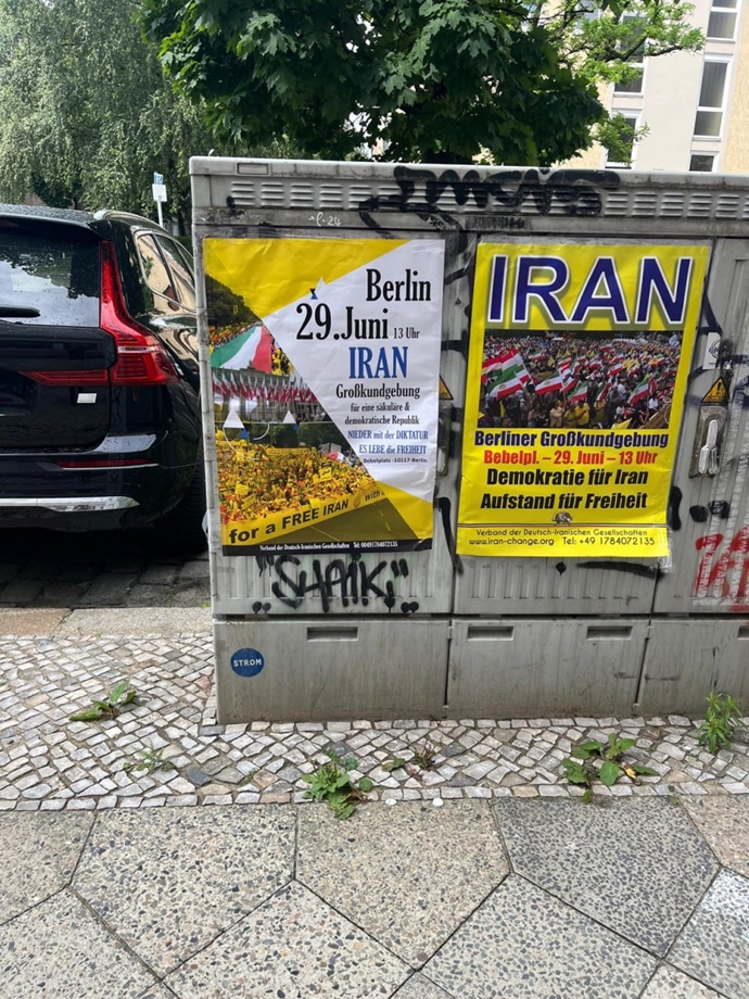 آماده‌سازی تظاهرات بزرگ برلین توسط ایرانیان آزاده