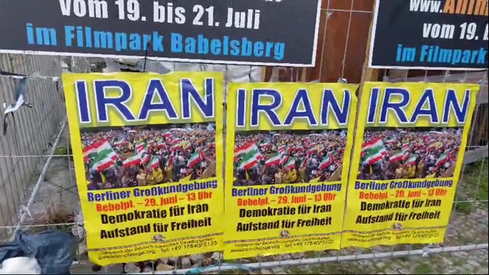 برلین - فعالیت گسترده ایرانیان آزاده برای برگزاری تظاهرات پرشکوه در برلین - ۳۰خرداد