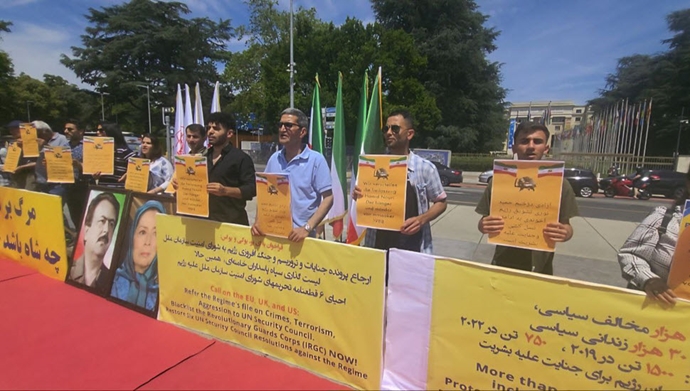 ژنو - تظاهرات ایرانیان آزاده -۲۹خرداد ۱۴۰۳