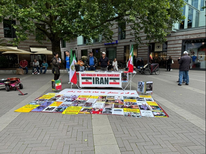 مونستر آلمان - فعالیت ایرانیان آزاده در آستانه تظاهرات بزرگ در برلین - ۲۵خرداد