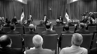 دیدار خامنه‌ای با مخبر و اعضای باقیمانده دولت رئیسی جلاد