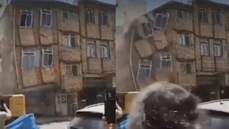 ریزش ساختمان مسکونی در یافت‌آباد تهران