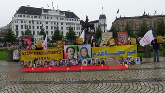 کپنهاگ - تظاهرات ایرانیان آزاده در حمایت از مجاهدین و علیه بیدادگاههای آخوندها - ۲۶تیرماه