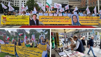 اسلو، استکهلم و پاریس - تظاهرات ایرانیان آزاده علیه بیدادگاههای فرمایشی خامنه‌ای و برگزاری میز کتاب