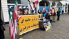 آرهوس دانمارک - برگزاری میز کتاب و نمایش تصاویر شهیدان در همبستگی با قیام سراسری - ۳مهرماه