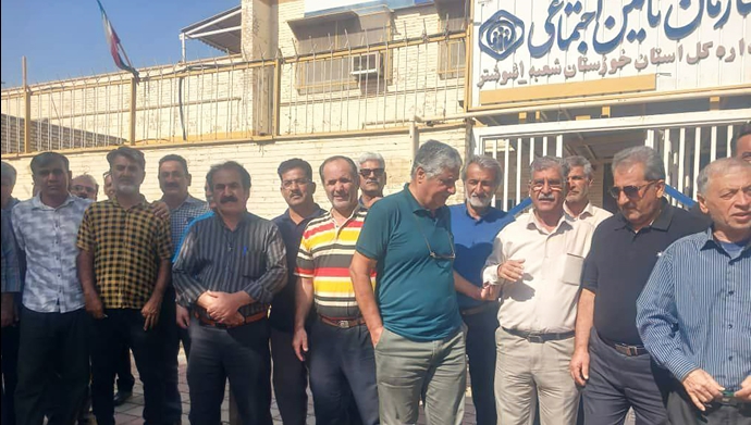  شوشتر - تجمع اعتراضی بازنشستگان تأمین اجتماعی - یکشنبه ۲۰مهر ۱۴۰۴