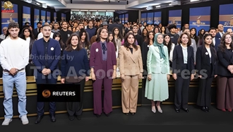 بازتاب خبرگزاریهای رویترز و آسوشیتدپرس از اجتماع جوانان ایرانی هوادار مقاومت با حضور خانم مریم رجوی