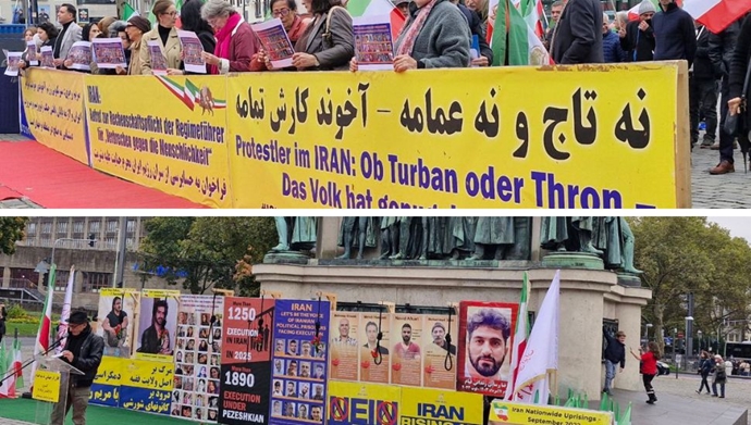 آکسیون ایرانیان آزاده همزمان با روز جهانی علیه مجازات اعدام، در شهرهای آمریکا، اروپا، کانادا 