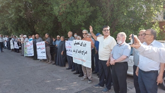 اهواز - تجمع اعتراضی بازنشستگان صنعت نفت